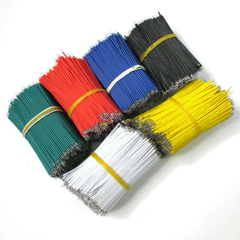 100pcs1007 24awg Tin-plated Breadboard Pcb Solder Cable Jumper Wire 8cm 80mm