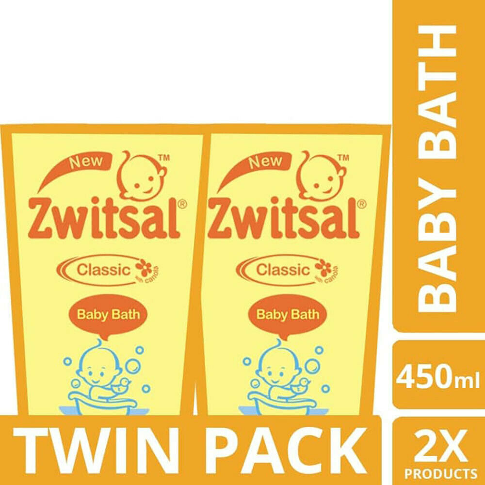 [ZWITSAL] Canola Oil Hypo Allergenic Baby Bath Twin Pack @450ml