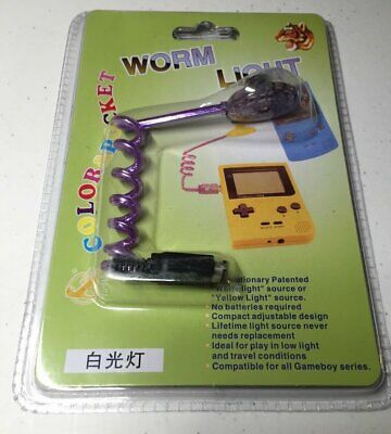 New Worm Light For Nintendo Game Boy Color Pocket Gbc Led Wormlight Ships Fast!